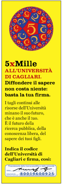 banner 5x1000 all&rsquo;universit&agrave; di cagliari