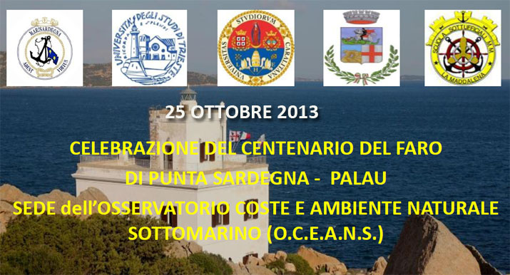 conferenza per il centenario del faro di punta sardegna (palau)