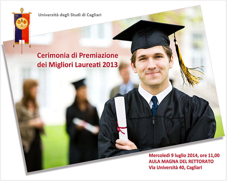 premiazioni migliori laureati dell'universit&agrave; di cagliari
