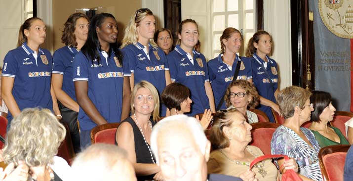 rettorato di cagliari, 18 settembre 2014 - cus cagliari femminile di basket A1 - foto: francesco cogotti