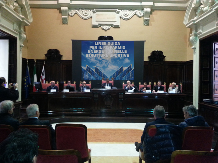 Conferenza di presentazione della pubblicazione “LINEE GUIDA PER IL RISPARMIO ENERGETICO NELLE STRUTTURE SPORTIVE”.