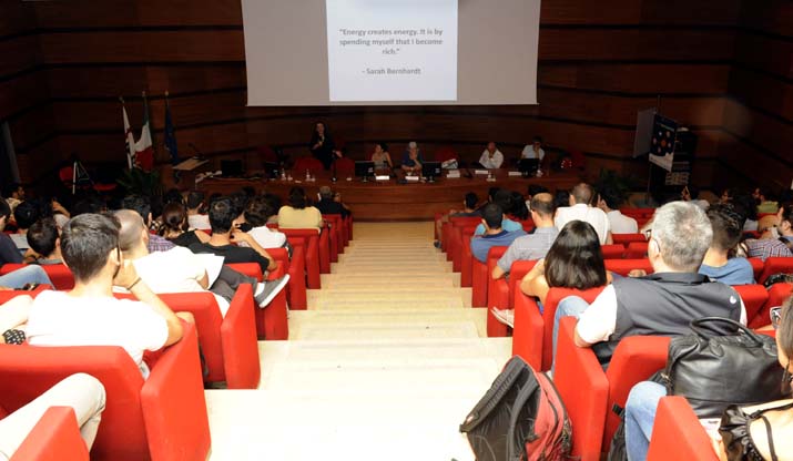 Monserrato, 15 luglio 2015 - Inaugurazione Contamination Lab 3 nell&rsquo;aula magna di Medicina e chirurgia