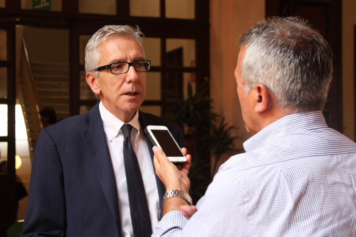 cagliari, 25 settembre 2015 - il presidente della regione intervistato in rettorato