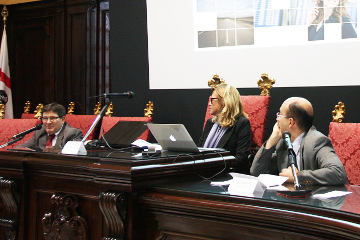 Aula Magna del Rettorato di Cagliari, 27 ottobre 2015 - Seminario  &ldquo;Azioni per il potenziamento dei centri linguistici di ateneo&rdquo; (foto: Ivo Cabiddu)