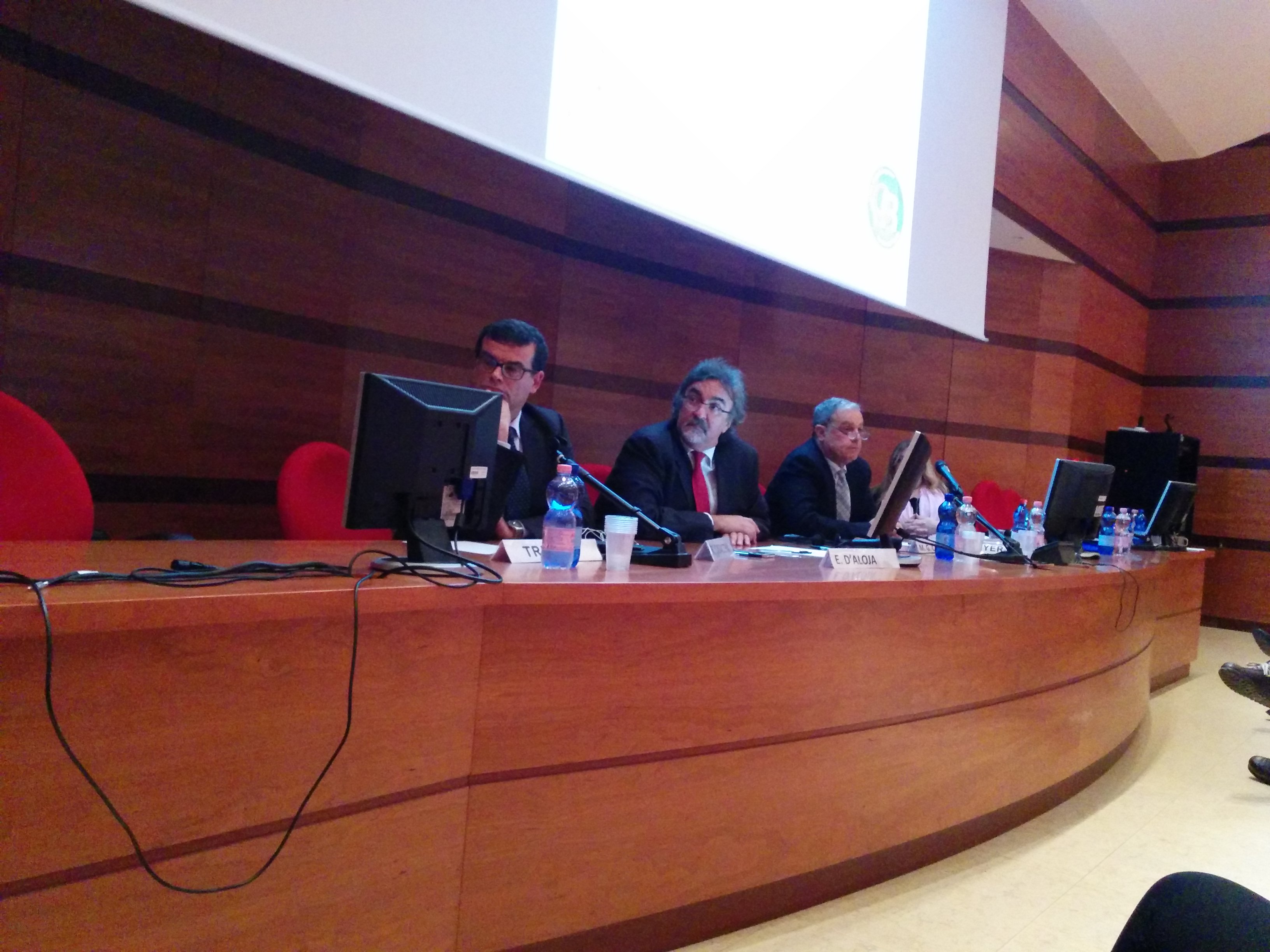 20 novembre 2015 - da sinistra: Luigi Arru, Ernesto D&rsquo;Aloja, Mauro Carta (clicca per ingrandire)