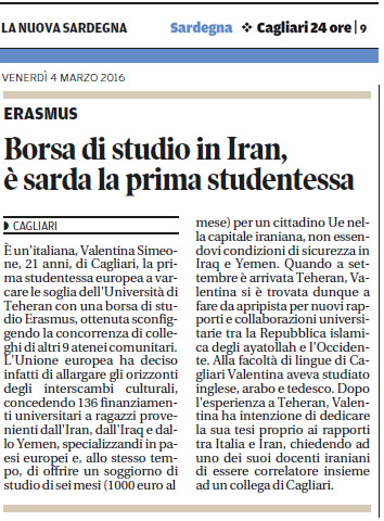 La Nuova Sardegna del 4 marzo 2016 - pagina 9