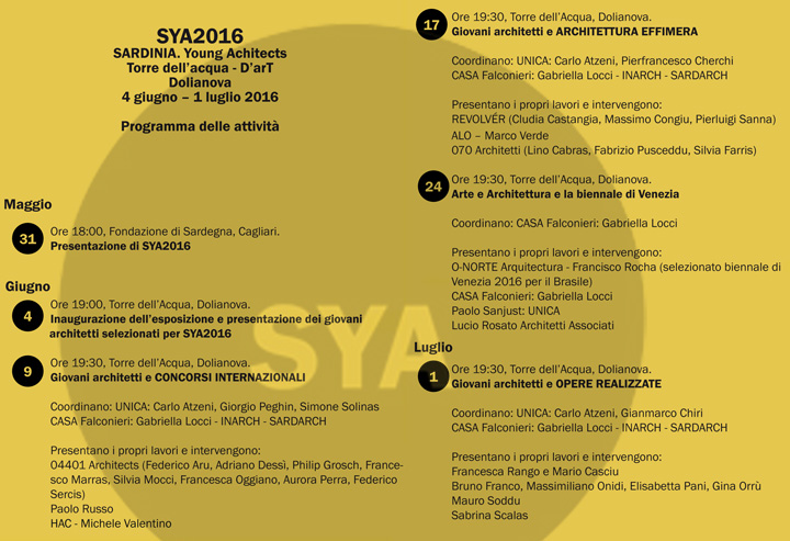 clicca per il programma