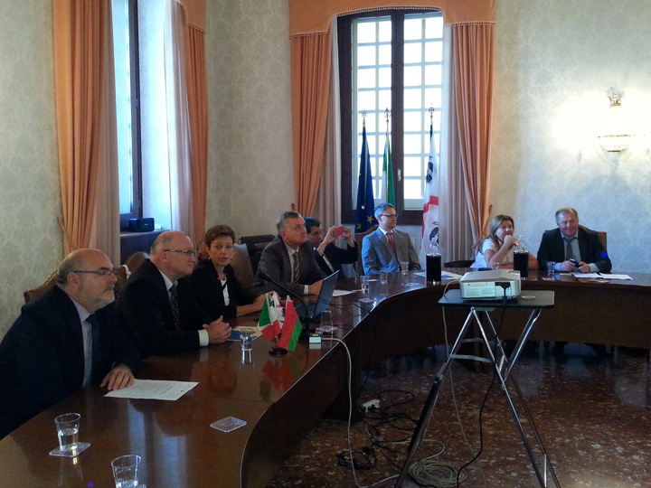Rettorato di Cagliari, 8 ottobre 2016 - incontro con delegazione bielorussa