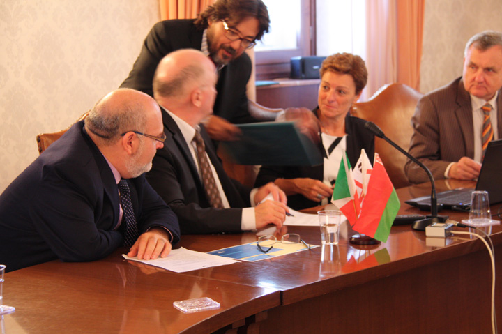 Rettorato di Cagliari, 8 ottobre 2016 - incontro con delegazione bielorussa
