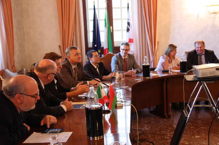 Rettorato di Cagliari, 8 ottobre 2016 - incontro con delegazione bielorussa