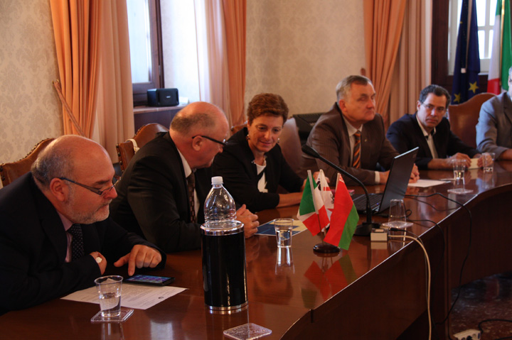 Rettorato di Cagliari, 8 ottobre 2016 - incontro con delegazione bielorussa