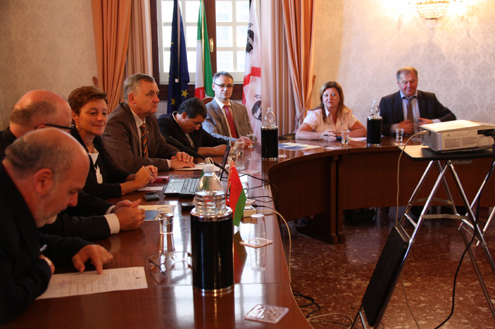 Rettorato di Cagliari, 8 ottobre 2016 - incontro con delegazione bielorussa