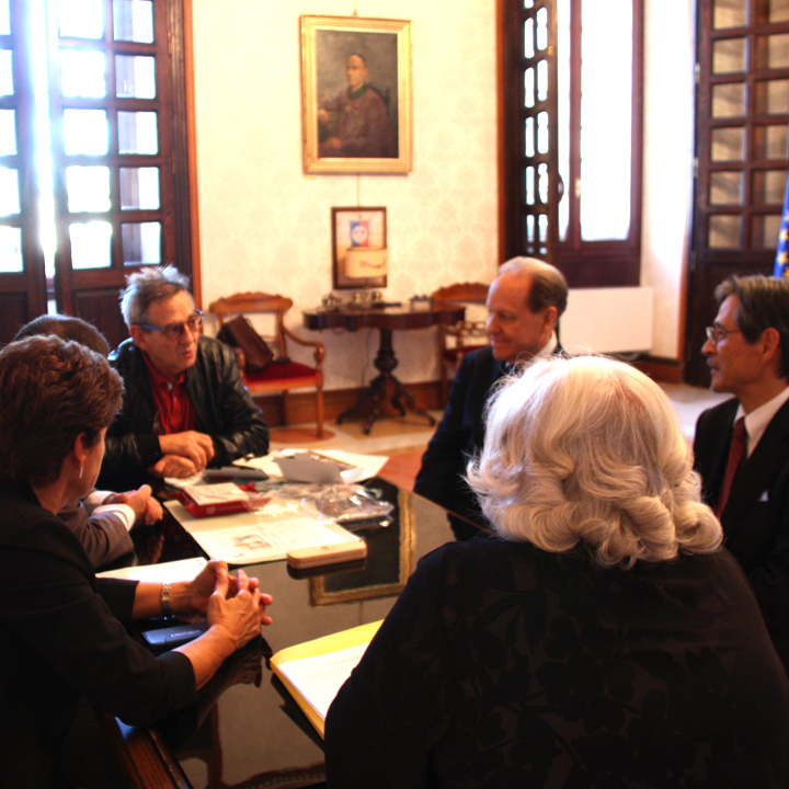 l’incontro a Cagliari nello studio del Rettore