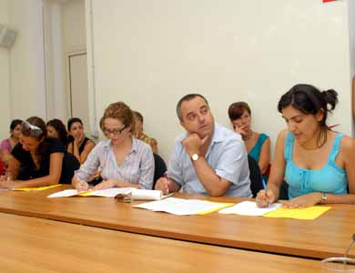 conferenza stampa del 25 luglio 2008 (foto: francesco cogotti)