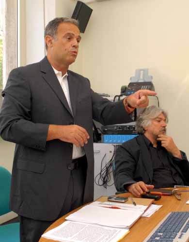 MAURO CARTA / ALESSANDRO MELUZZI - conferenza stampa del 25 luglio 2008 (foto: francesco cogotti)