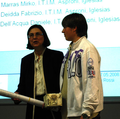 premiazione a cura della prof.ssa Antonella Rossi 