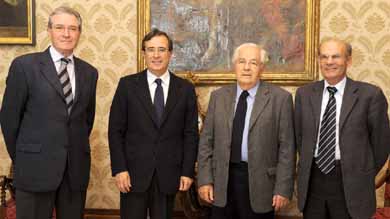 da sinistra: Carlo Piana, Giovanni Melis, Sandro Maxia e Marcello Ghiani (foto F.Cogotti)