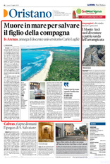 La notizia anche a pagina 26 della Nuova Sardegna di luned&igrave; 3 luglio 2023