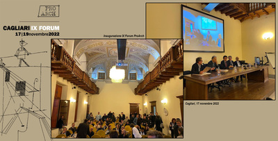 Due scatti della giornata inaugurale. Al centro del tavolo i professori Giorgio Massacci e Daniele Cocco (secondo e terzo da sinistra)