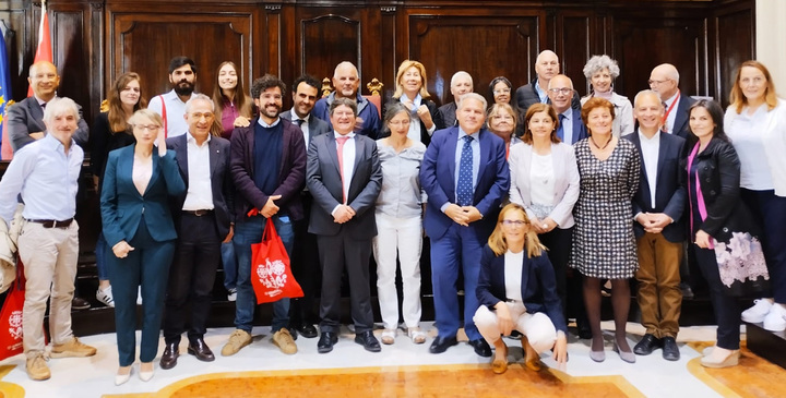 Foto ricordo in aula magna