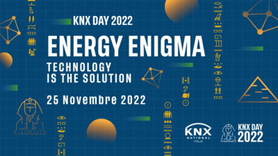 Il banner dell'evento (le foto in questa pagina sono tratte dal sito knx.it)