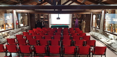 Un'immagine della rinnovata Sala "Ignazio Satta" (4&deg; piano ex ospedale militare), che ha ospitato la conferenza del 12 settembre
