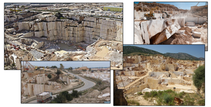Cave di marmo a Orosei, sono una ricchezza anche i materiali di scarto delle estrazioni. Vedi a fondo pagina il link ad un precedente articolo sugli studi a Orosei, con Nicola Careddu e i ricercatori dell&rsquo;ateneo sempre in prima fila