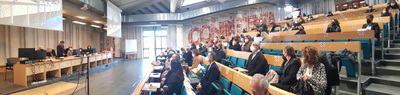 Cagliari, 10 febbraio 2022. Panoramica dell'Aula Capitini in occasione del corso &ldquo;Ma che genere di cucina: discriminazioni, linguaggio e rappresentazione di genere"