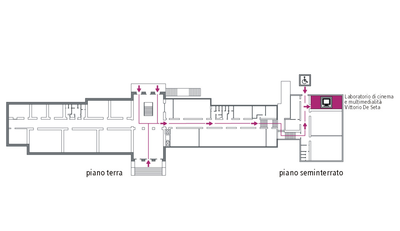 Laboratorio di cinema e multimedialit&agrave; V. De Seta (pianta)