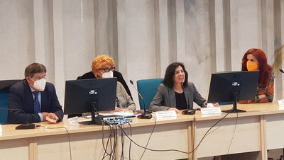 Da sinistra: Francesco Mola, Roberta Celot, Elisabetta Gola, Ester Cois