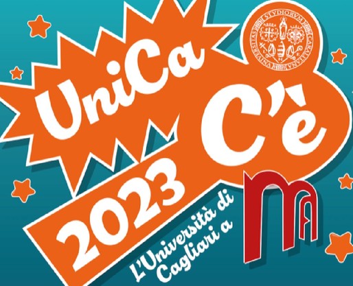 Il logo di UniCa C'&egrave; per monumenti aperti 2023