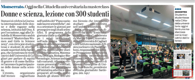 Articolo sull'Unione Sarda