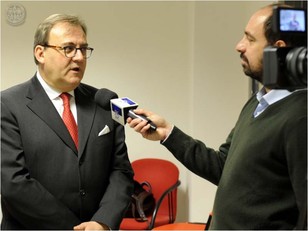 Gabriele Finco intervistato da Davide Vannucci per il TG della RAI