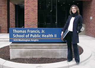 Serena Sanna alla Thomas Francis Jr. School of Public Health II (Universit&agrave; del Michigan, Stati Uniti)
