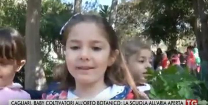 I BAMBINI DELLA SCUOLA ELFICA SATTA ALL'ORTO BOTANICO