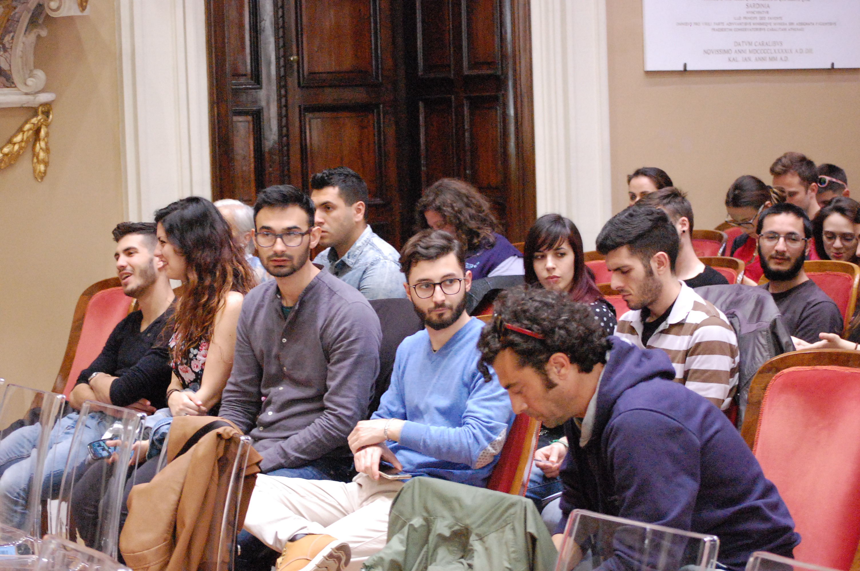 Studenti in Aula magna