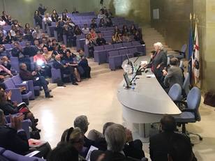 L'Aula magna durante il simposio di questa mattina
