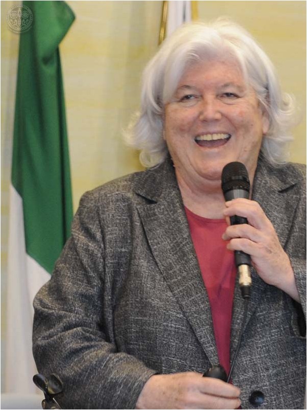 Maria Del Zompo, Rettore di UniCa, durante il suo intervento