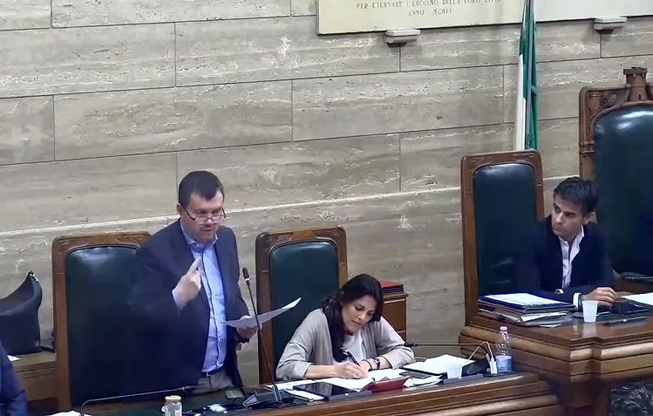 Aldo Muntoni in Consiglio comunale