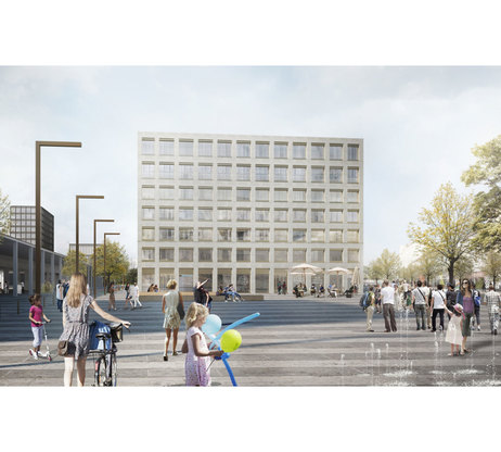 Una delle tavole vincenti a Europan 14, firmate dai cinque specialisti formatisi all'Universit&agrave; di Cagliari