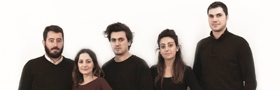 Da sinistra, Simone Langiu, Elisabetta Sanna, Lorenzo Ciccu, Roberta Serra e Carlo Pisano