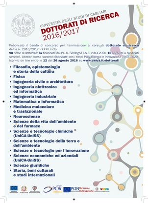 Locandina corsi di dottorato - XXXII ciclo