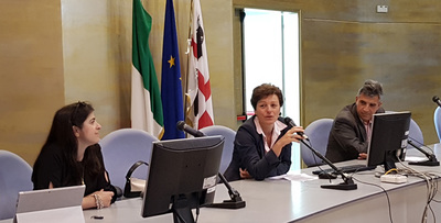 da sinistra: Annalisa Onnis-Hayden, Alessandra Carucci e Corrado Zoppi