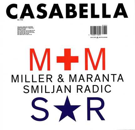 La copertina del numero di Casabella con la recensione del volume degli studiosi del DICAAR