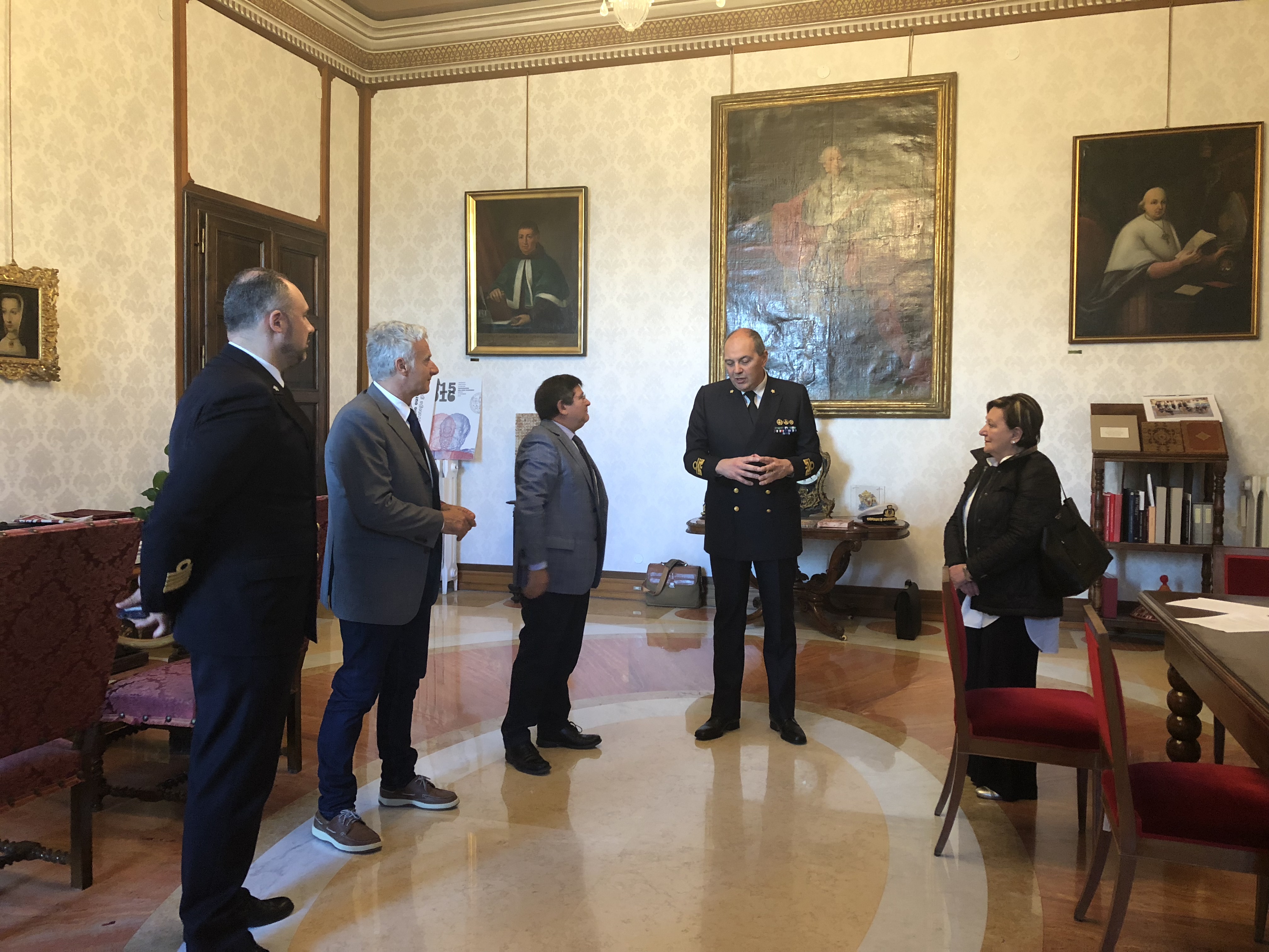 Le immagini della firma dell'accordo con l'Istituto Idrografico della Marina Militare, in Rettorato