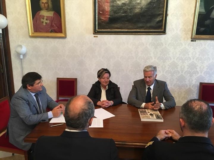 Le immagini della firma dell'accordo con l'Istituto Idrografico della Marina Militare, in Rettorato