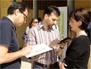 Mauro Madeddu (L'Unione Sarda) e Matteo Piga (agenzia Chartabianca)  intervistano Emanuela Marrocu