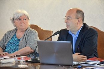 Il Rettore Del Zompo e il Prorettore alla Didattica Ignazio Putzu