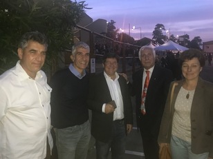 Da sinistra, Corrado Zoppi, Stefano Usai, Francesco Mola, Gianfranco Fara e Alessandra Carucci