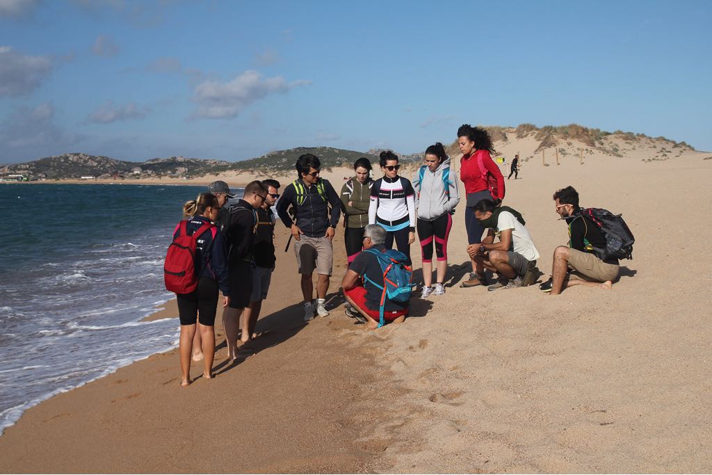 Alcune immagini del team di ricerca di Sandro Demuro a lavoro al faro di Punta Sardegna, sede dell&rsquo;Osservatorio delle coste e ambiente naturale sottomarino OCEANS